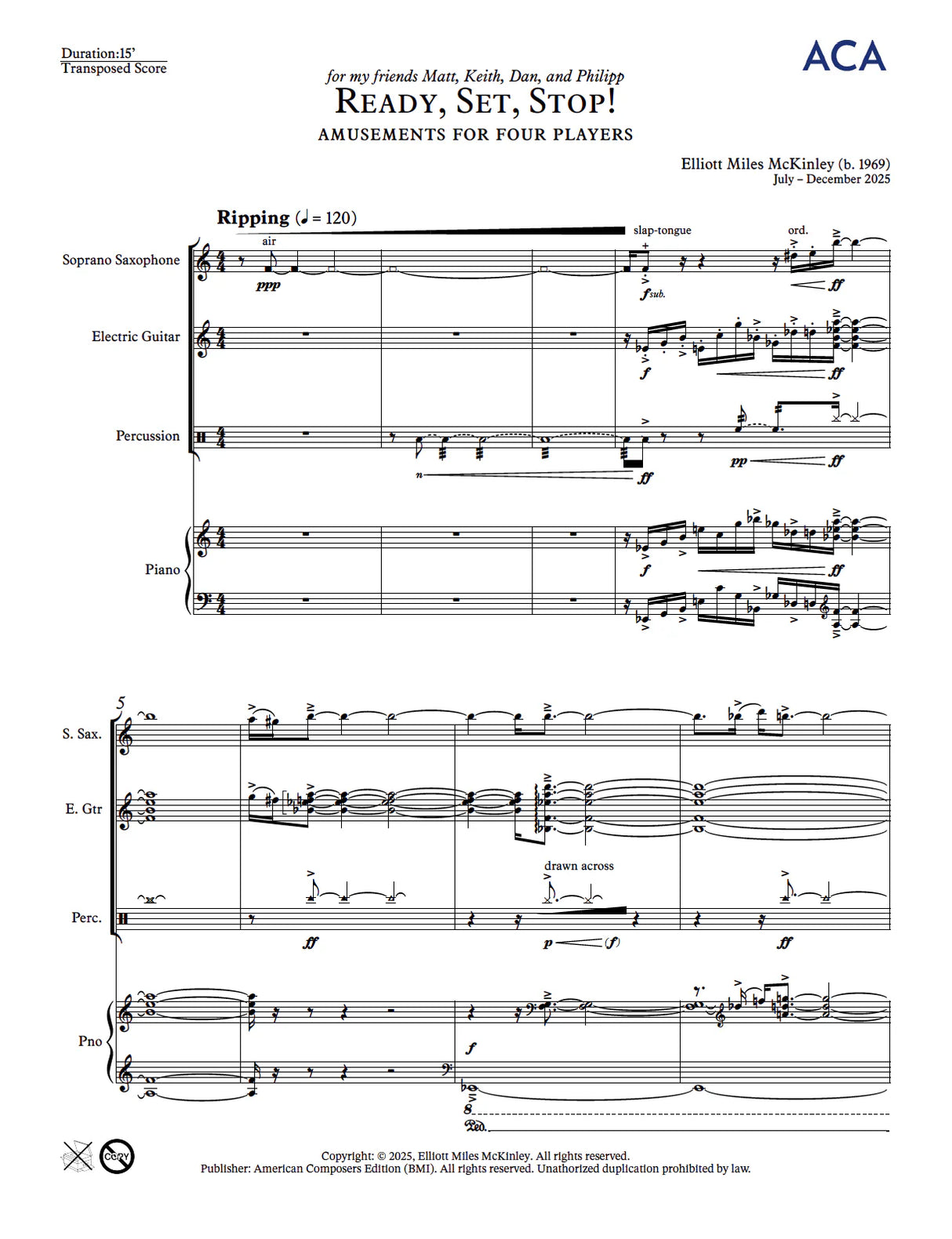 E.M. McKinley: Ready, Set, Stop!