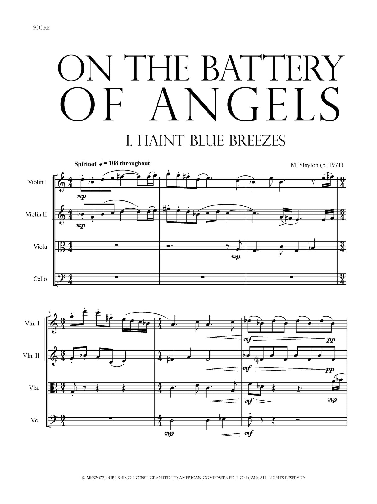 Slayton: On the Battery of Angels