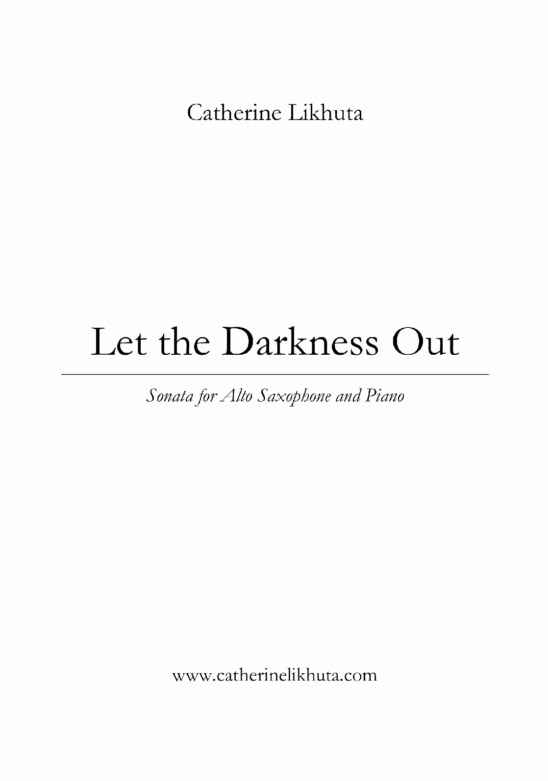 Likhuta: Let The Darkness Out