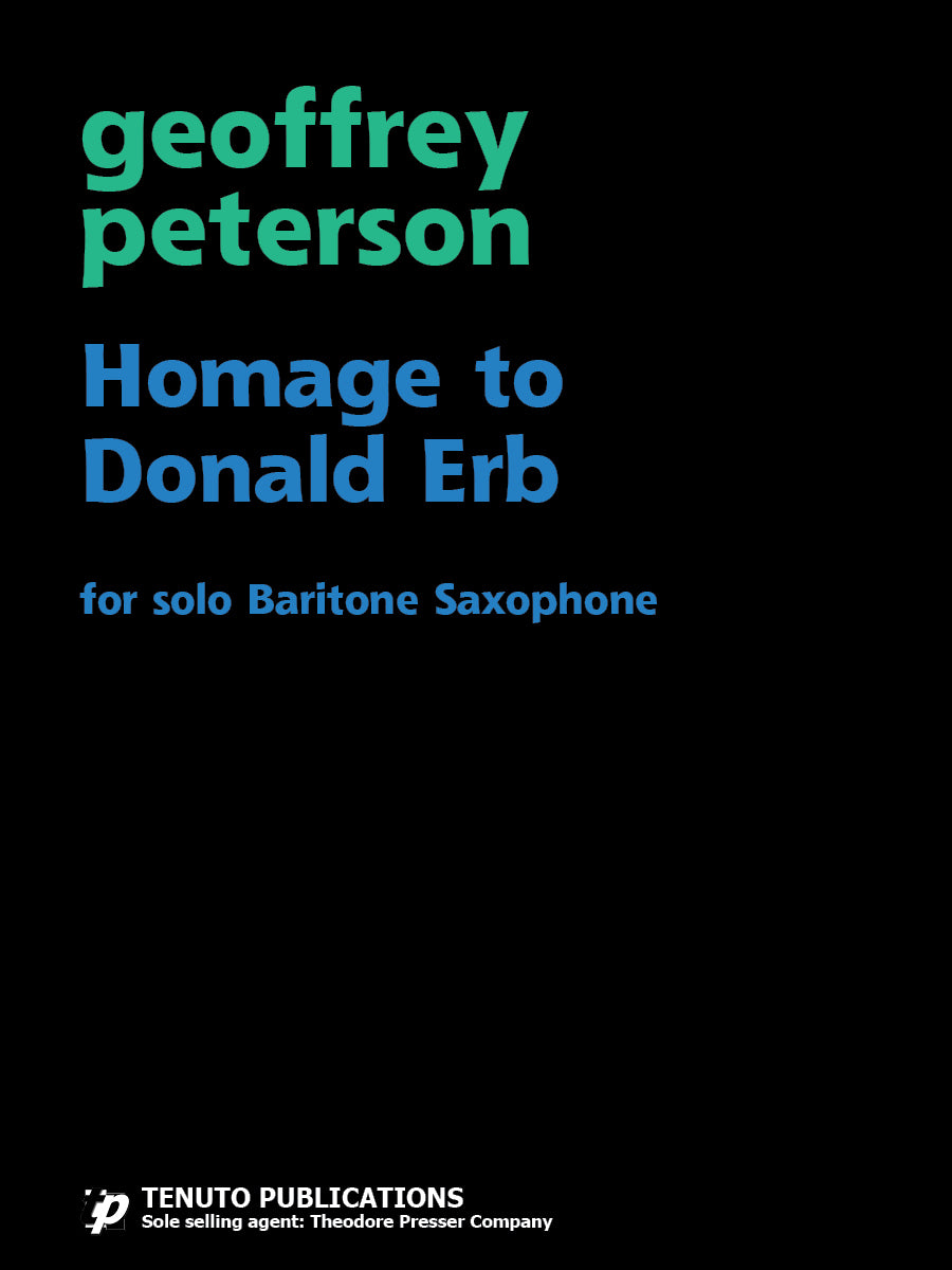 Peterson: Homage to Donald Erb