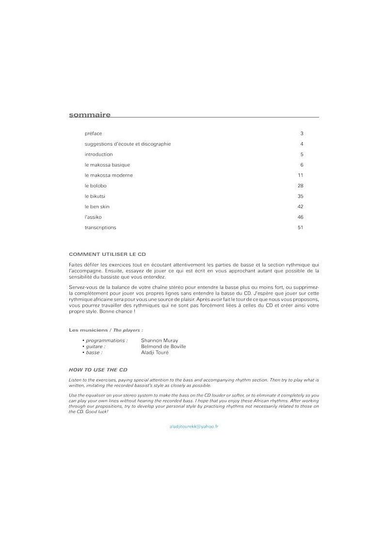 Toure: Les Secrets de la basse africaine