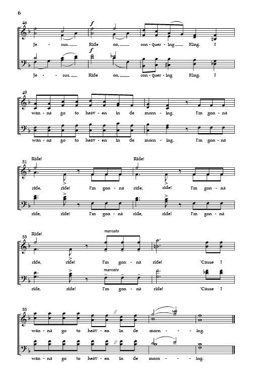 Ride On, Jesus (arr. for SATB)