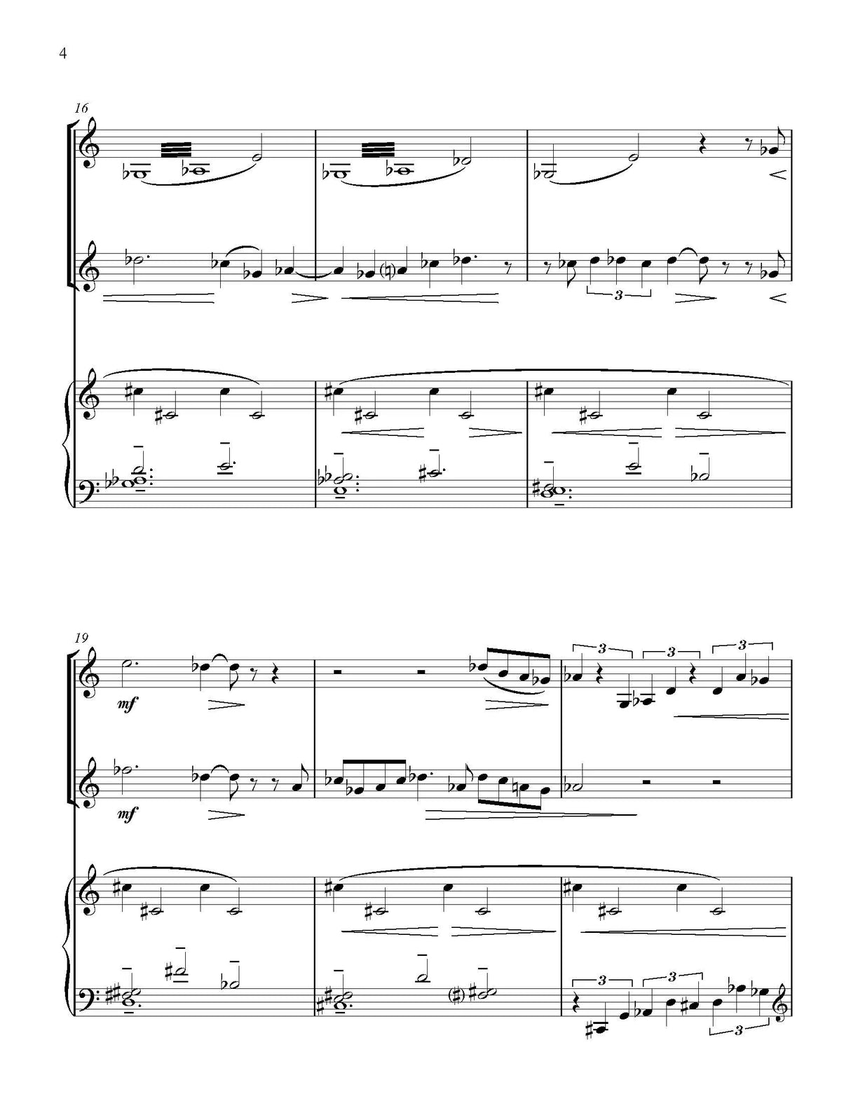 White: Dream (Version for Two Clarinets and Piano)