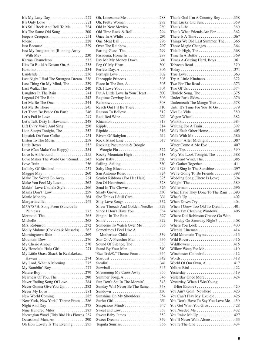 The Daily Ukulele – Another Year