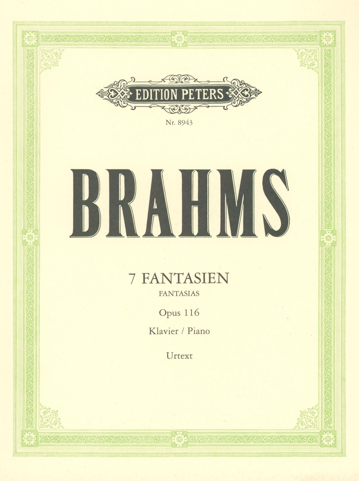 Brahms: Fantasies, Op. 116