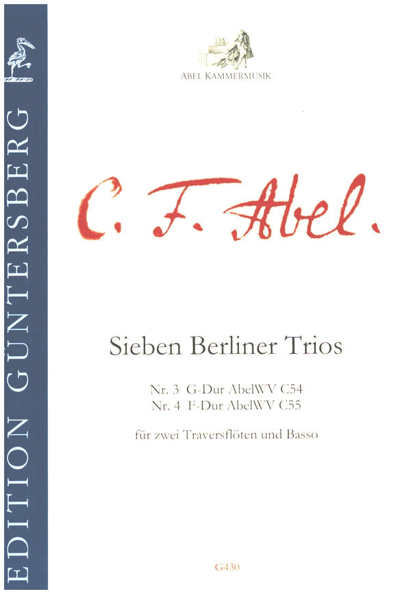 Abel: Trio in G Major & Trio in F Major, AbelWV C54 & C55