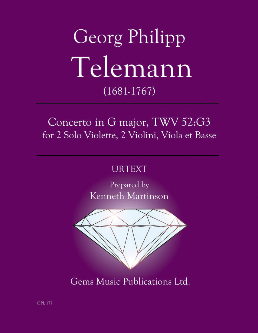 Telemann: Concerto for 2 Violas in G Major, TWV 52:G3