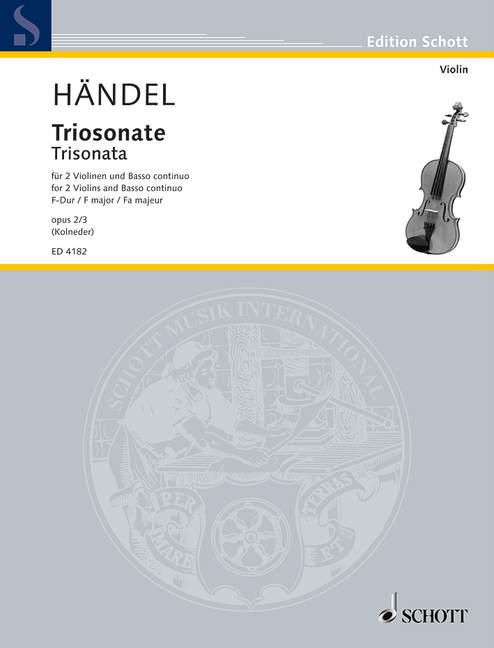 Handel: Trio Sonata in F Major, HWV 392, Op. 2, No. 3