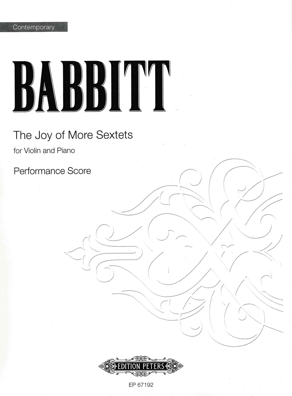 Babbitt: The Joy of More Sextets