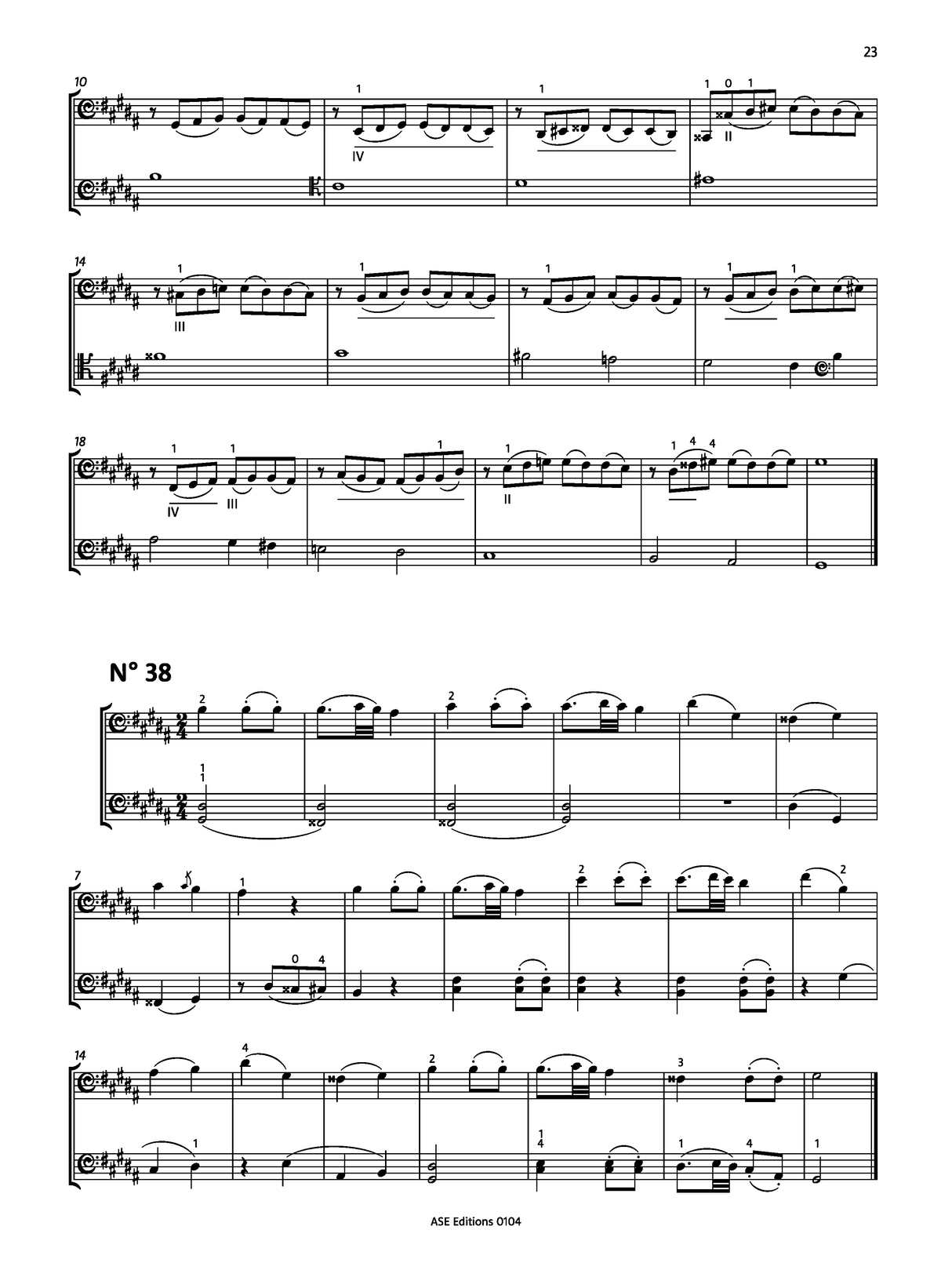 Dotzauer: Scales & Exercises, Appendix 1 from the Cello School, Op. 65
