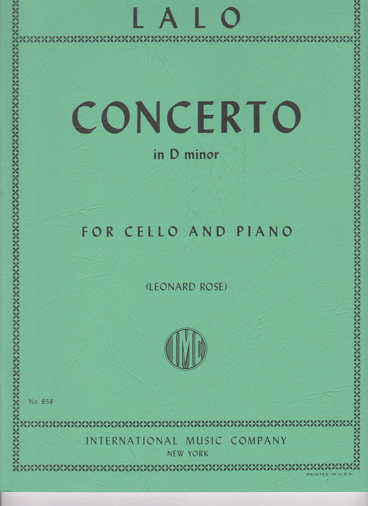 Lalo: Concerto in D Minor