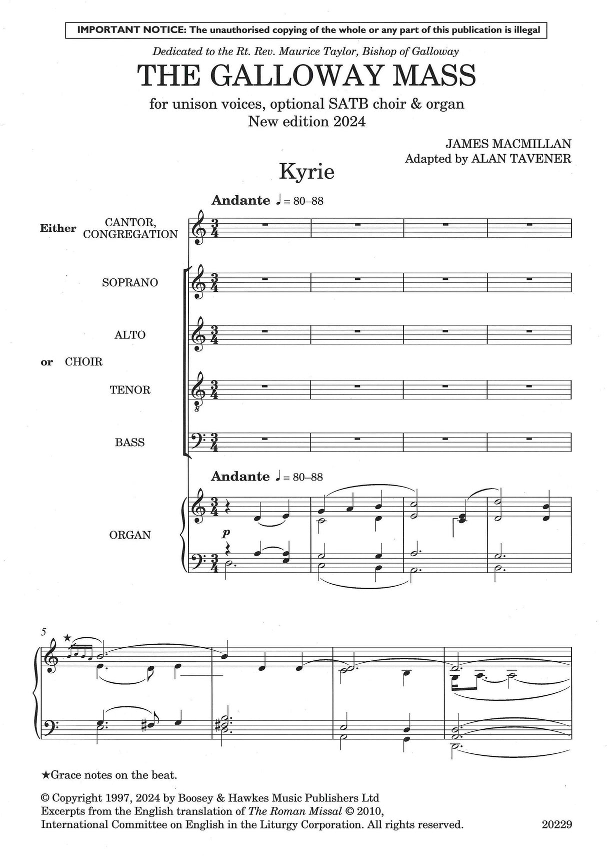 MacMillan: The Galloway Mass - 2024 Edition