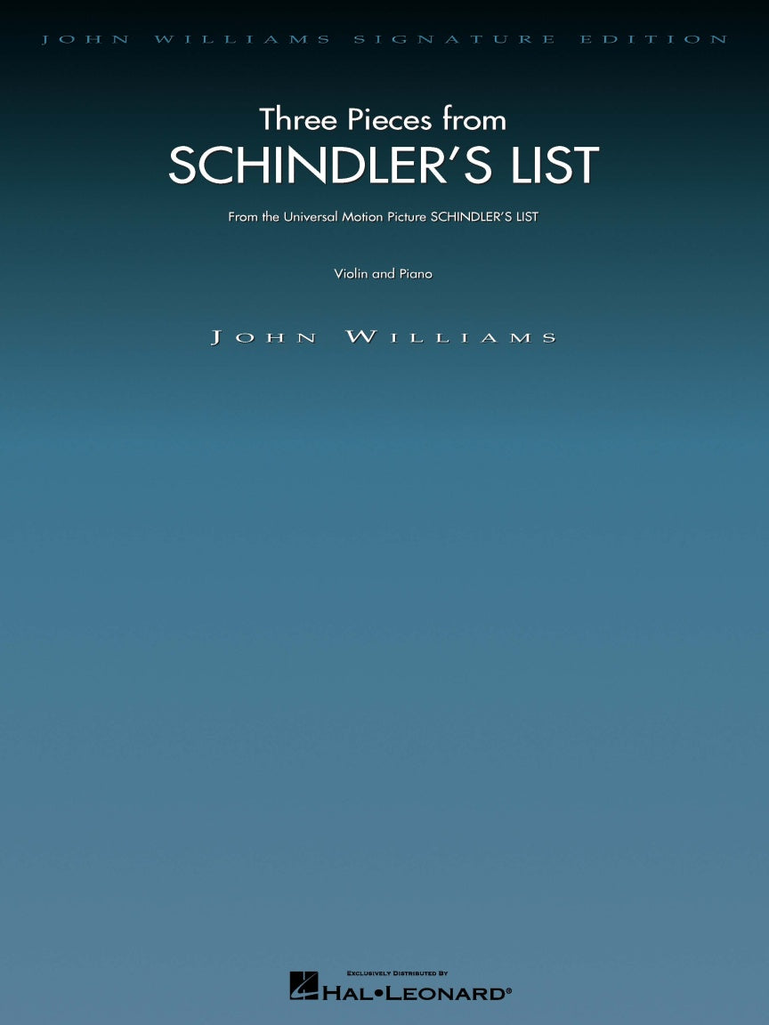 Williams: 3 Pieces from Schindler's List for Violin & Piano
