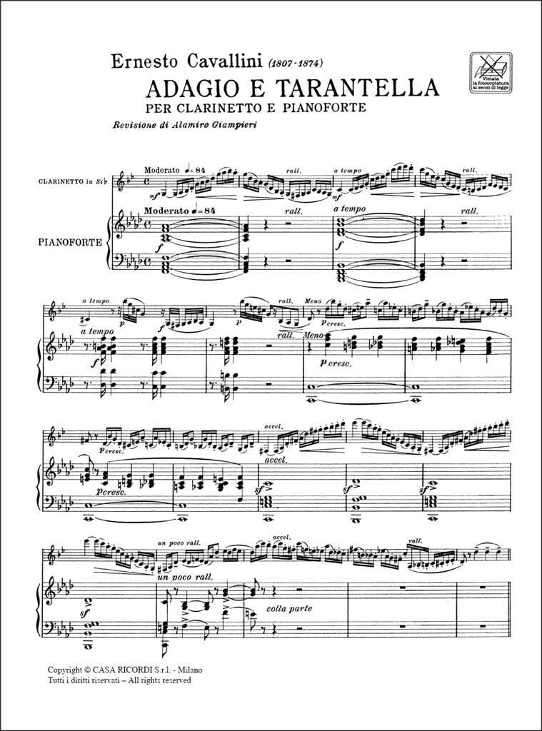 Er. Cavallini: Adagio and Tarantella