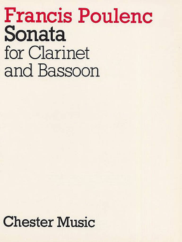 Poulenc: Sonata for Clarinet & Bassoon