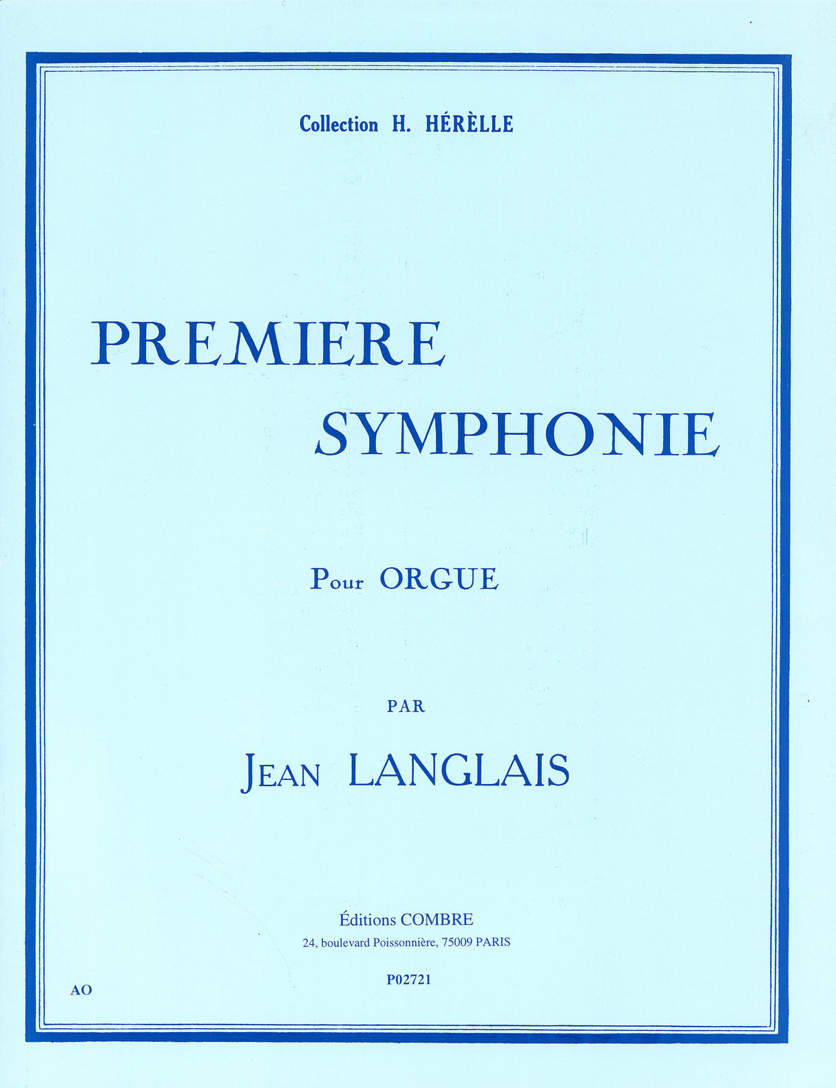 Langlais: Première symphonie, Op. 37