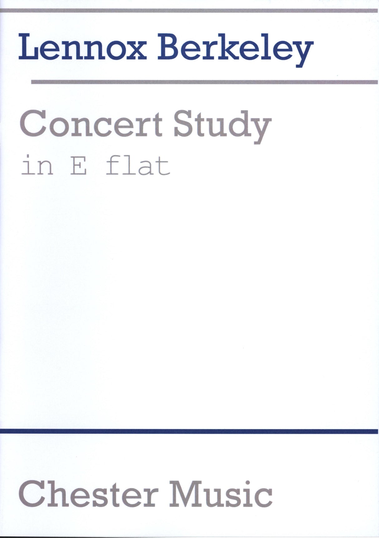 Berkeley: Concert Study in E-flat, Op. 48, No. 2