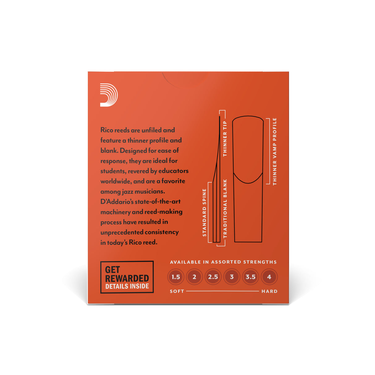 D'Addario Rico Soprano Saxophone Reeds
