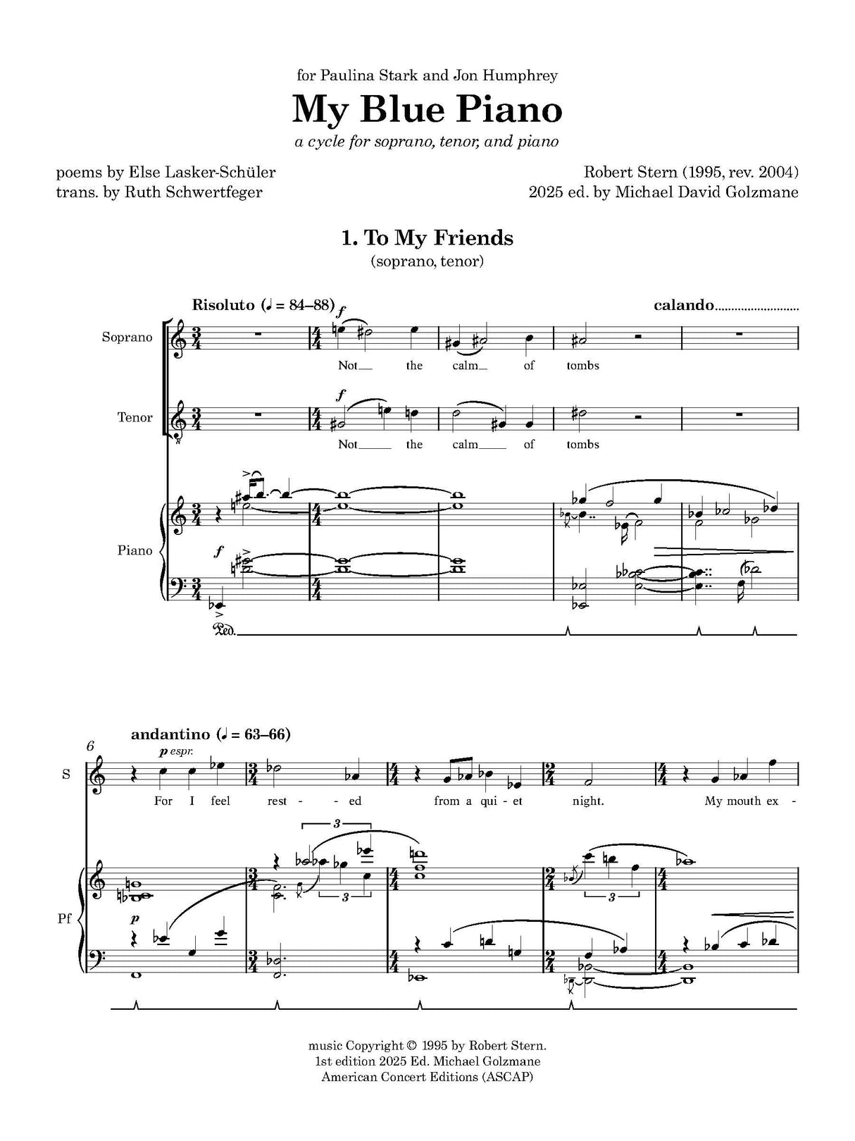 R. Stern: My Blue Piano