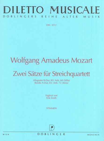 Mozart: 2 Sätze für String Quartet