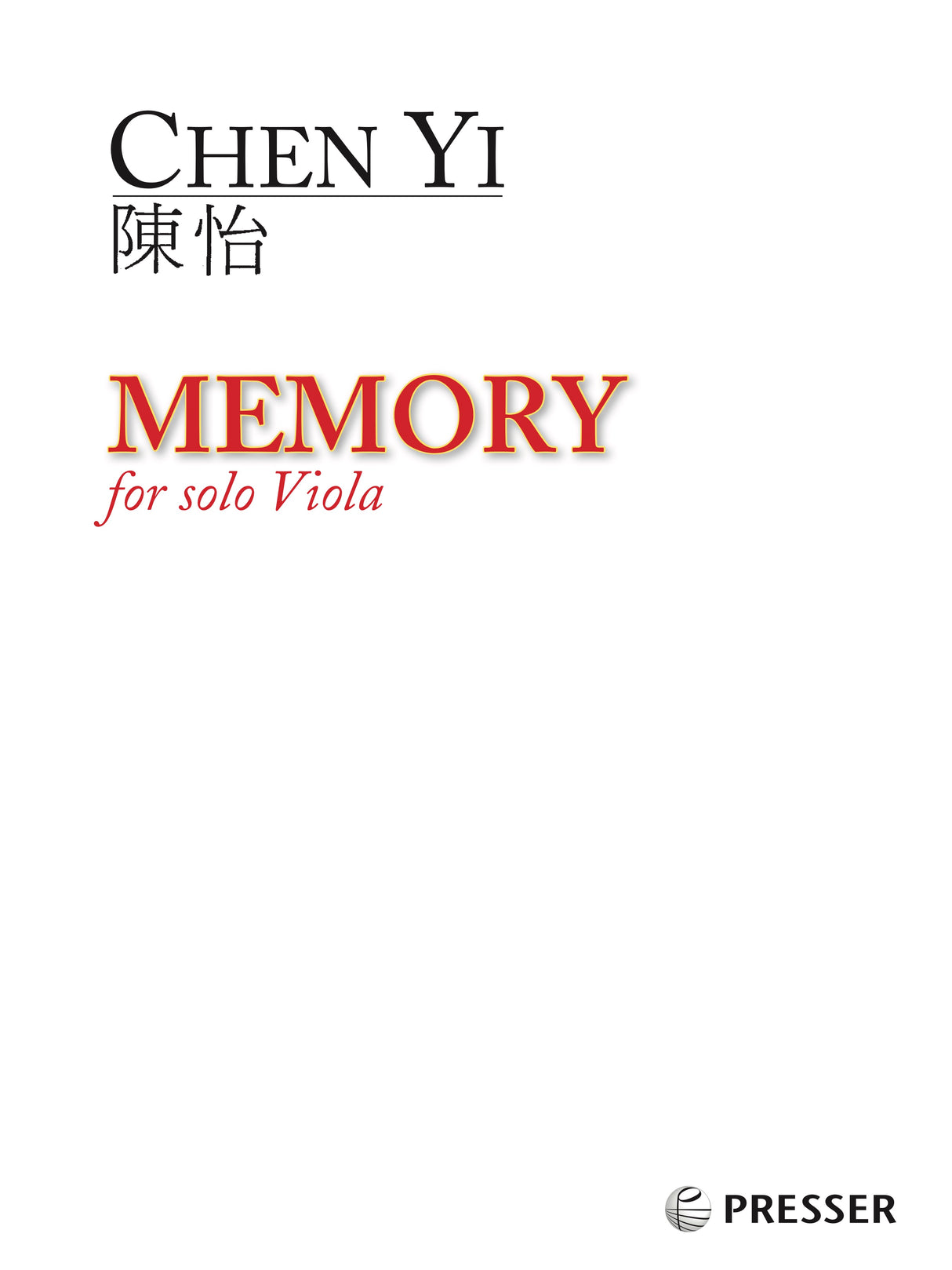 Chen: Memory (Version for Viola)