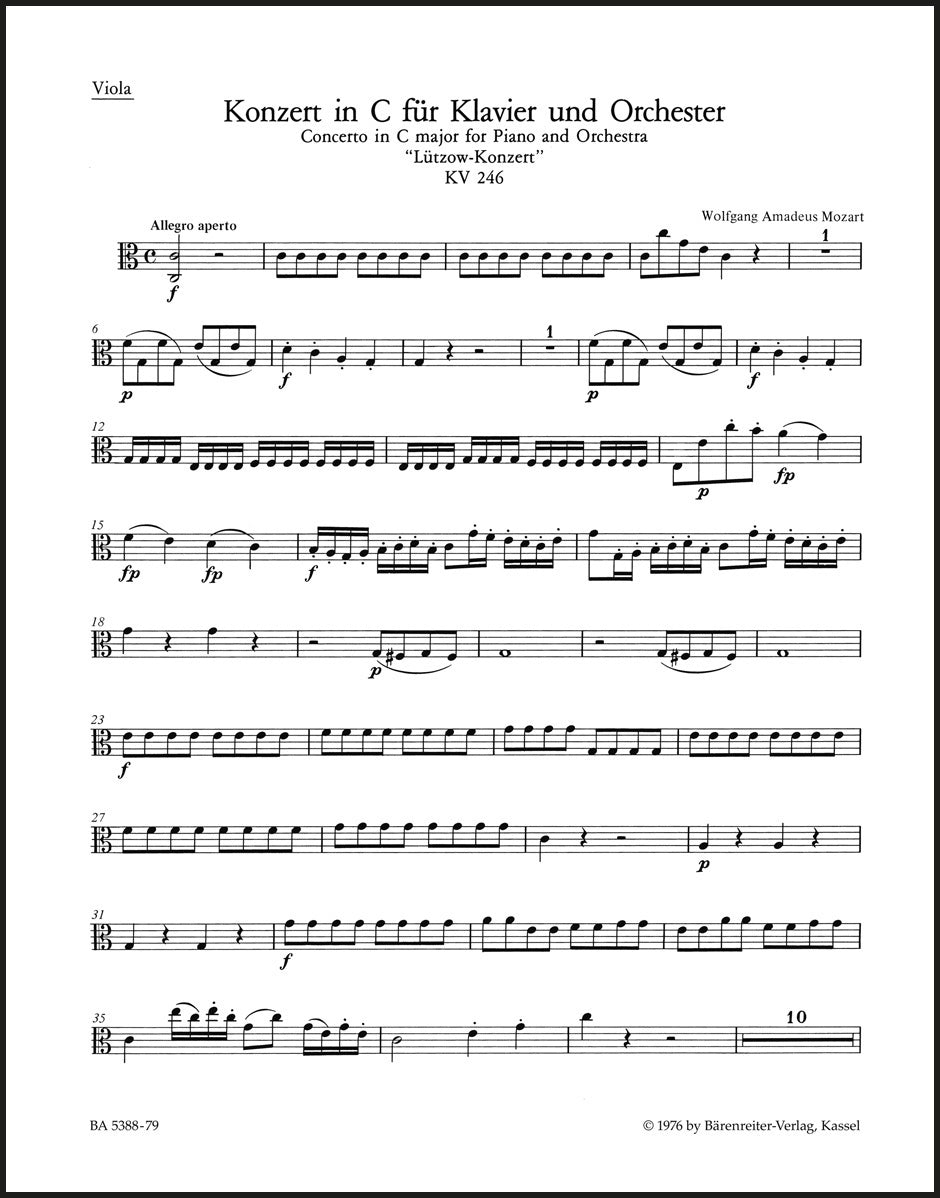 Mozart: Piano Concerto No. 8 in C Major, K. 246