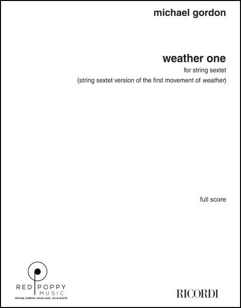 Gordon: weather one (arr. for string sextet)