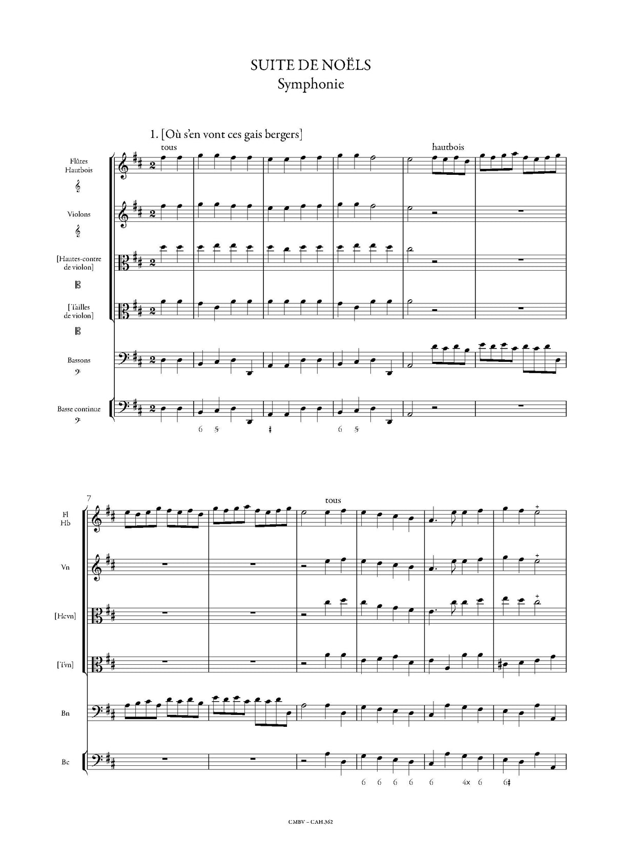 Gervais: Suite de Noëls