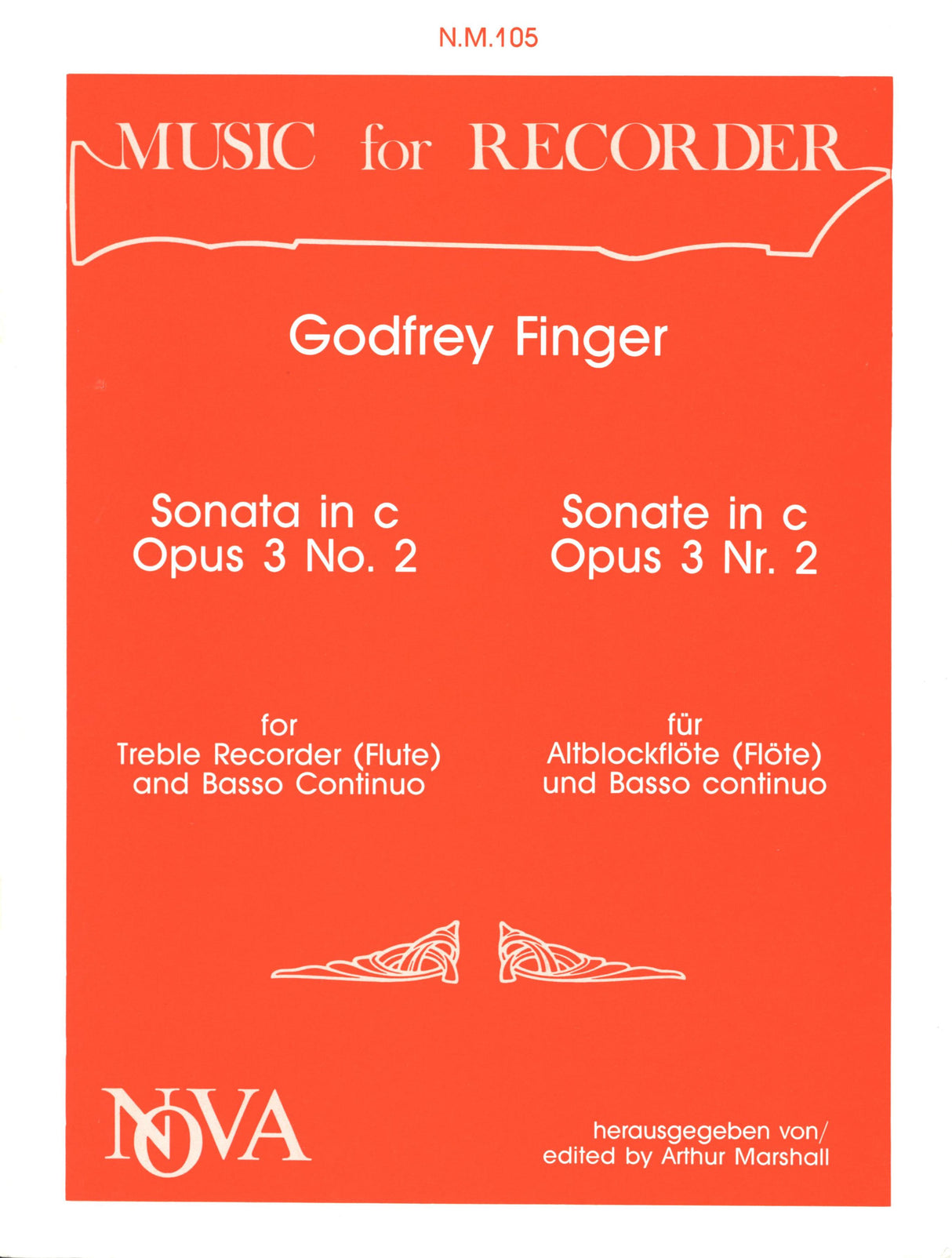 Finger: Recorder Sonata in C Minor, Op. 3 No. 2