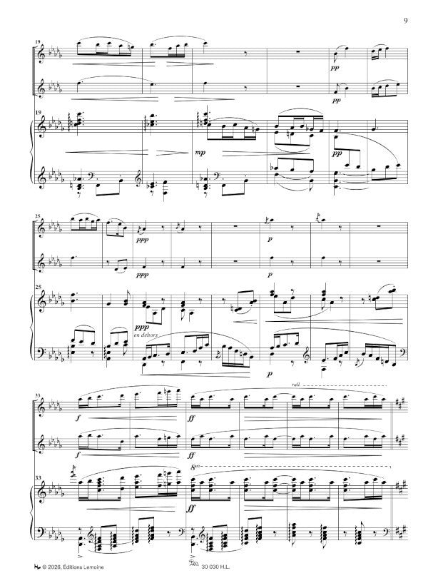 Ravel: Sonatina (arr. for 2 flutes & piano)