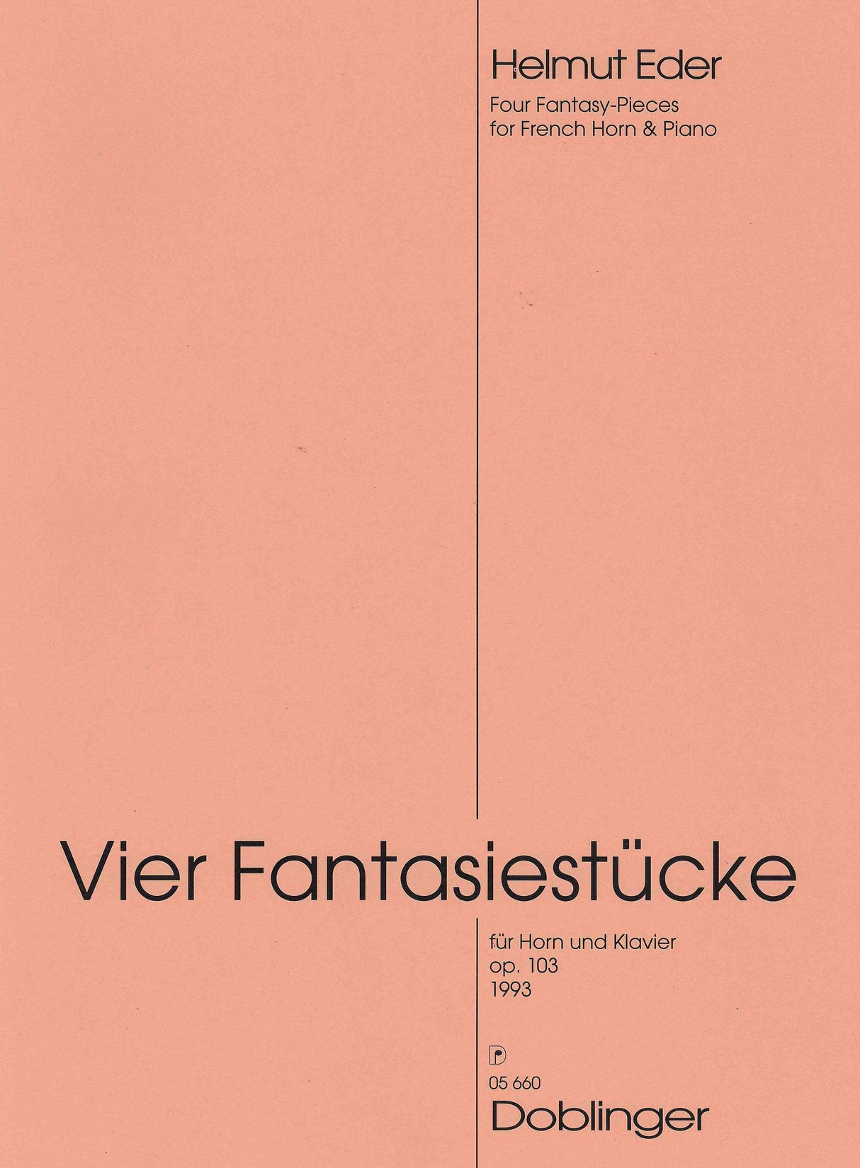 Eder: 4 Fantasiestücke, Op. 103