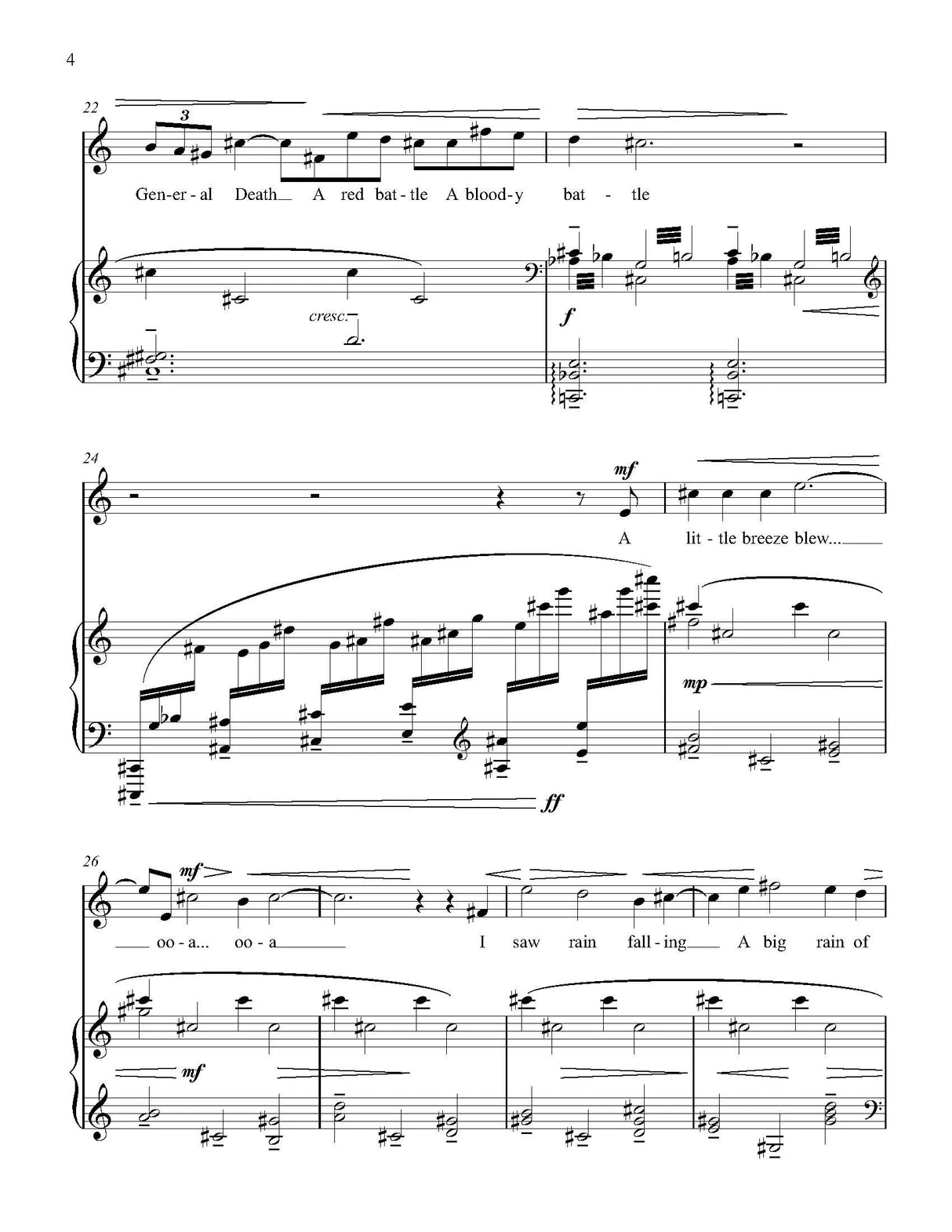 White: Dream (Version for High Voice and Piano)