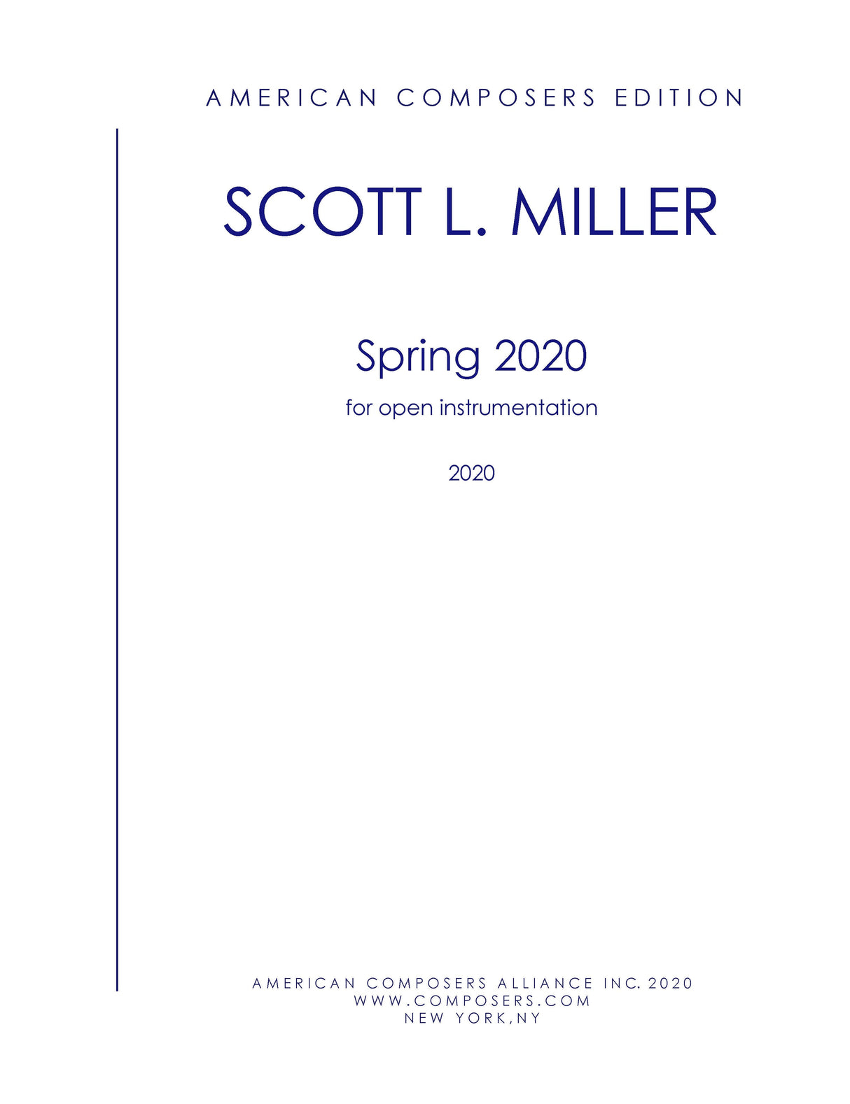 Miller: Spring 2020