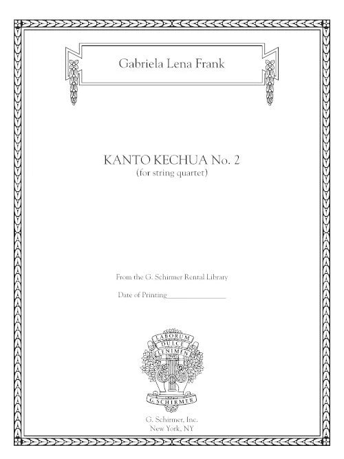 Frank: Kanto Kechua No. 2