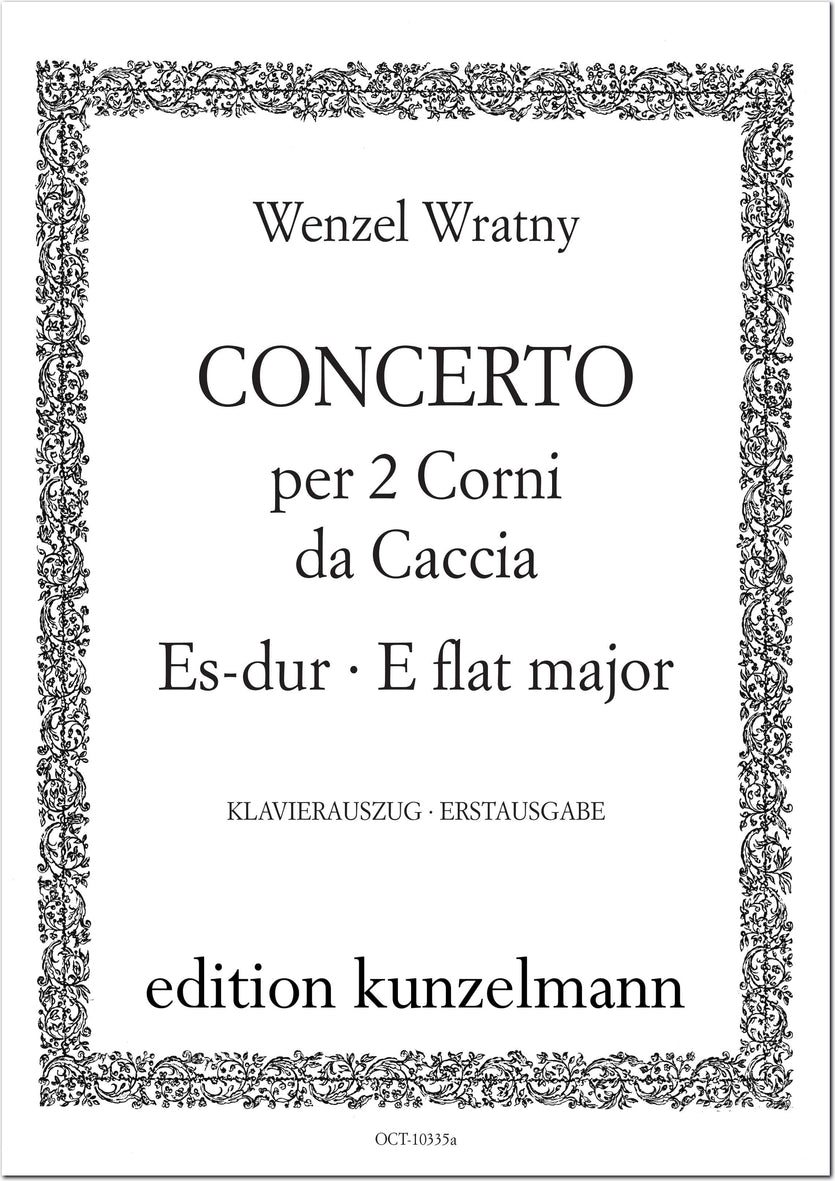 Wratny: Concerto for 2 Horns in E-flat Major