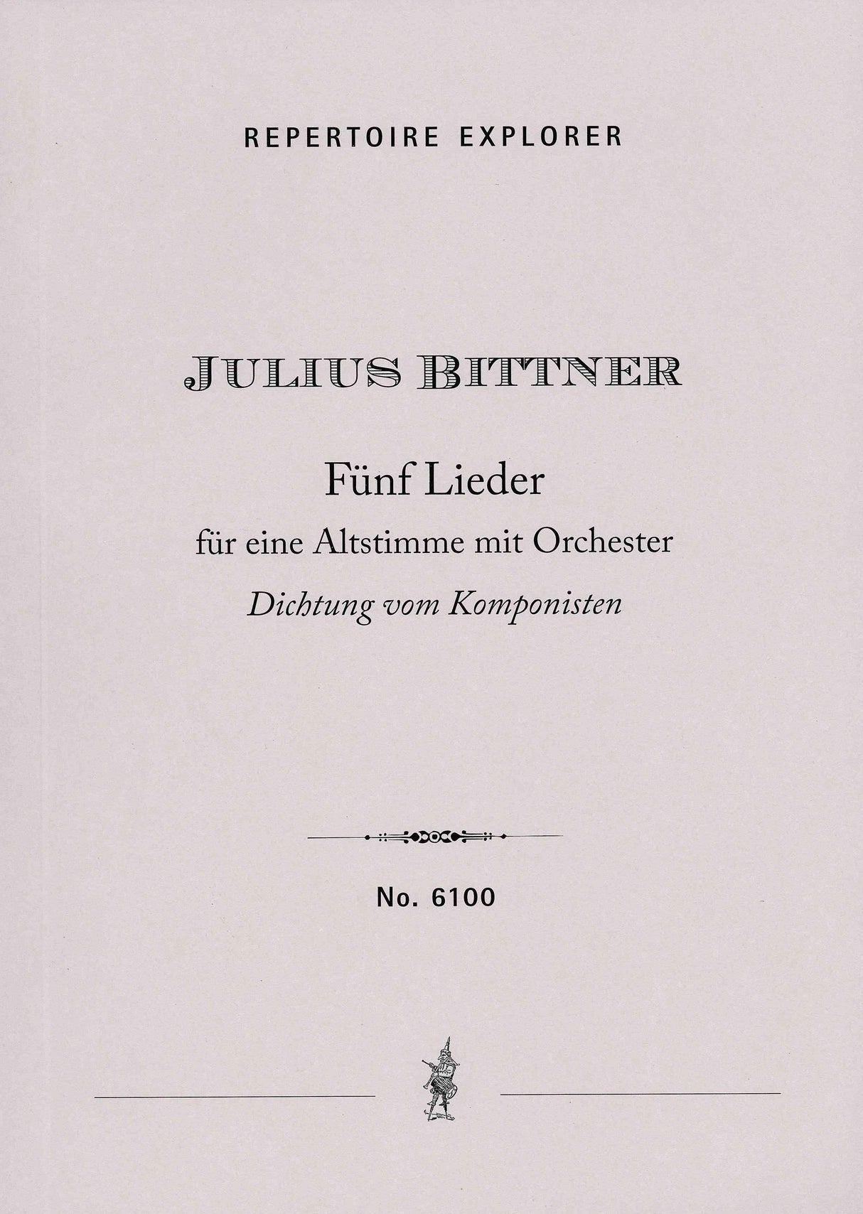 Bittner: 5 Lieder