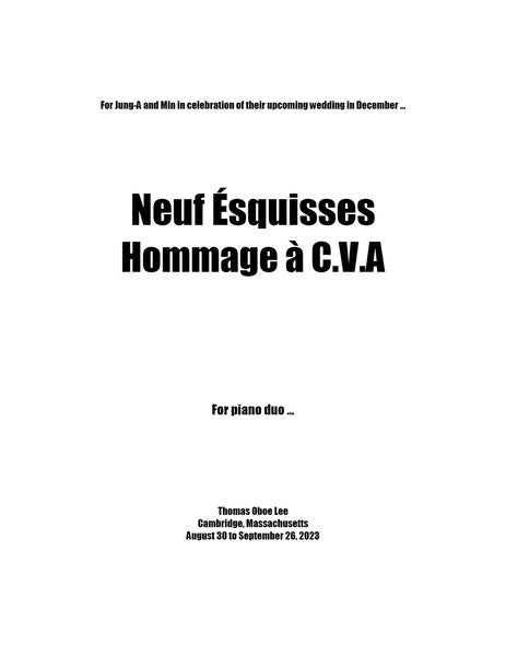 T.O. Lee: Neuf Ésquisses