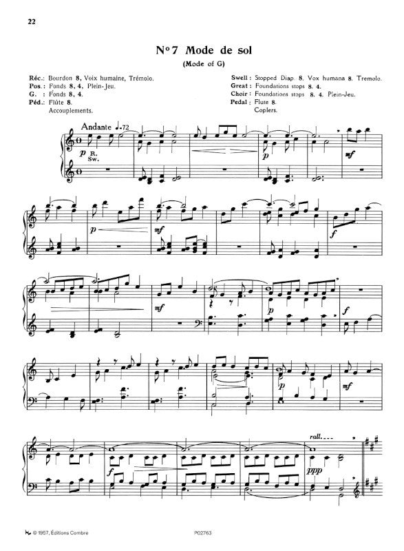 Langlais: 8 pièces modales, Op. 90