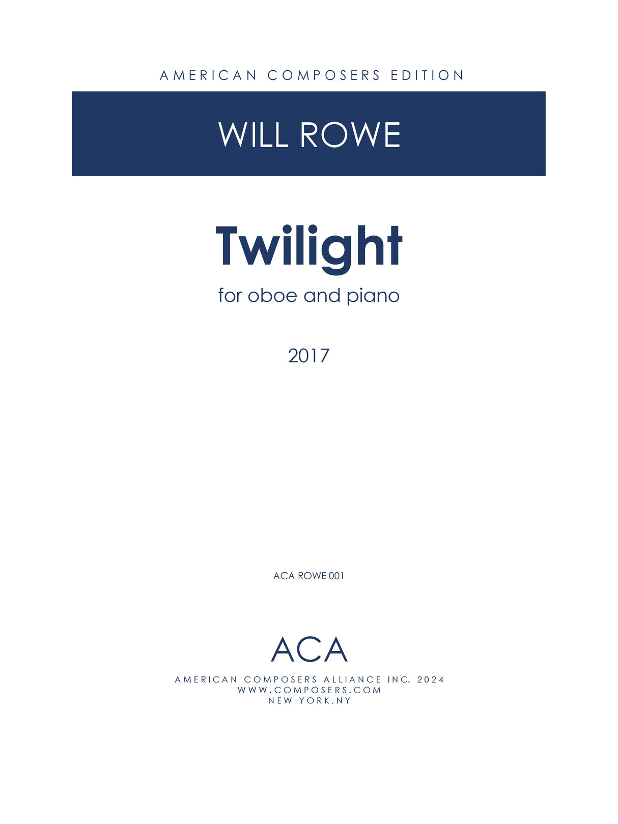 Rowe: Twilight