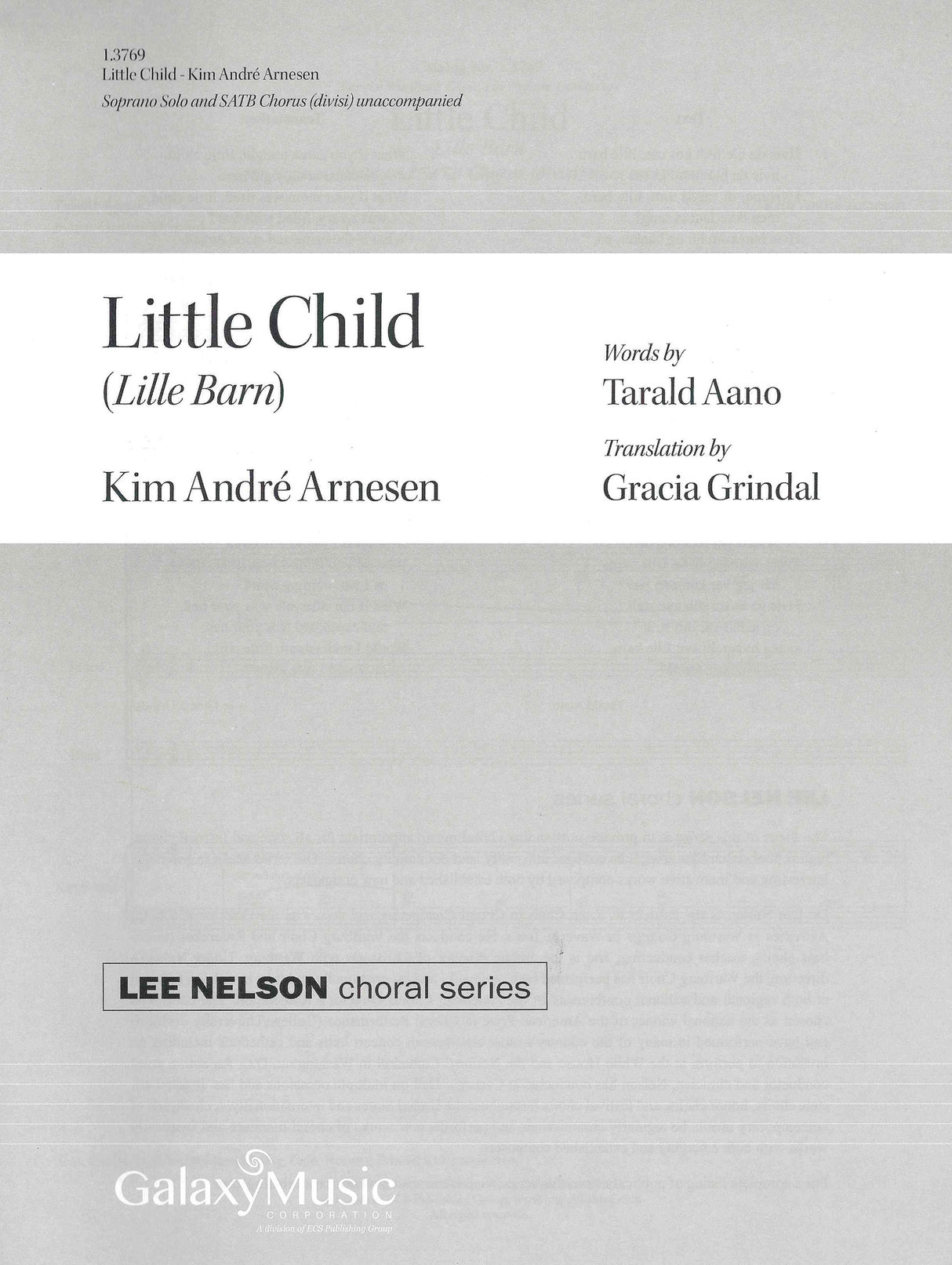 Arnesen: Little Child (Lille Barn)