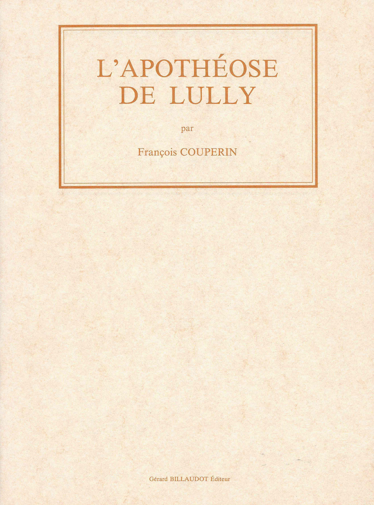 Couperin: L'Apothéose de Lully