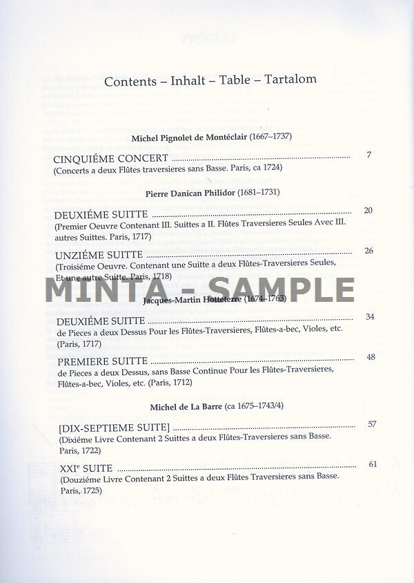 French Baroque Duets for 2 Treble Recorders