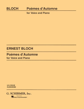 Bloch: Poémes d'automme