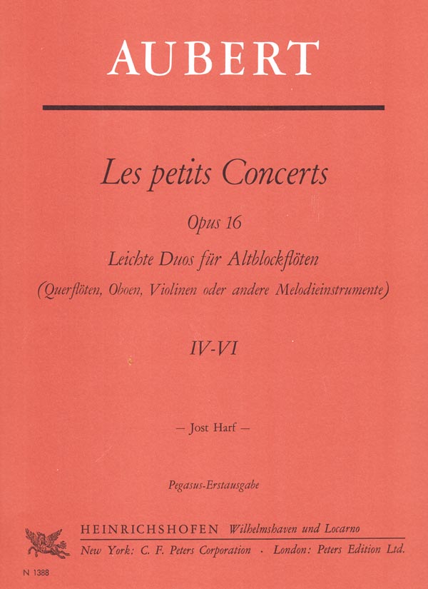 Auber: Les petits concerts, Op. 16 (Nos. 4-6) (arr. for 2 recorders)
