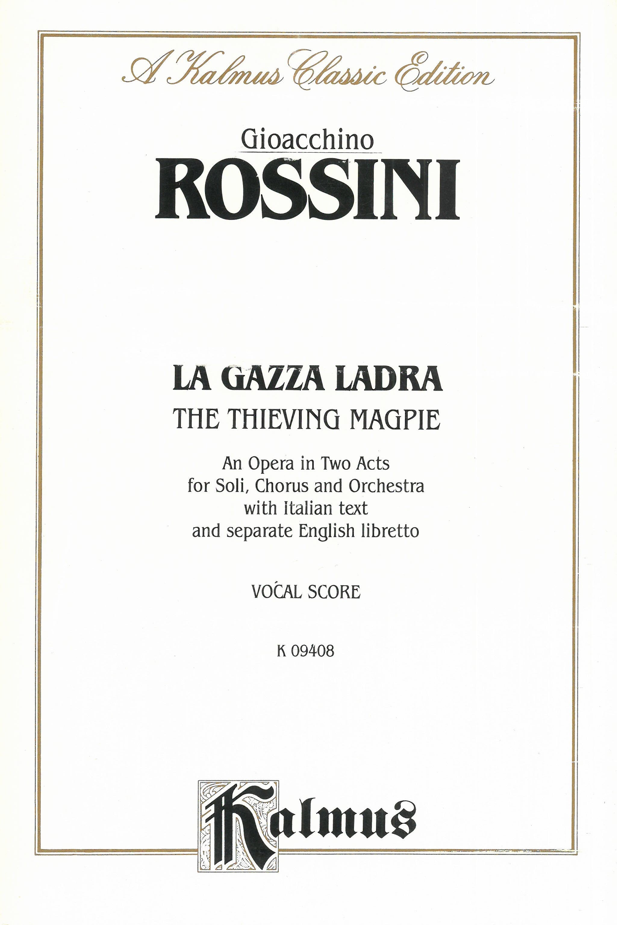 Rossini: La gazza ladra – Ficks Music