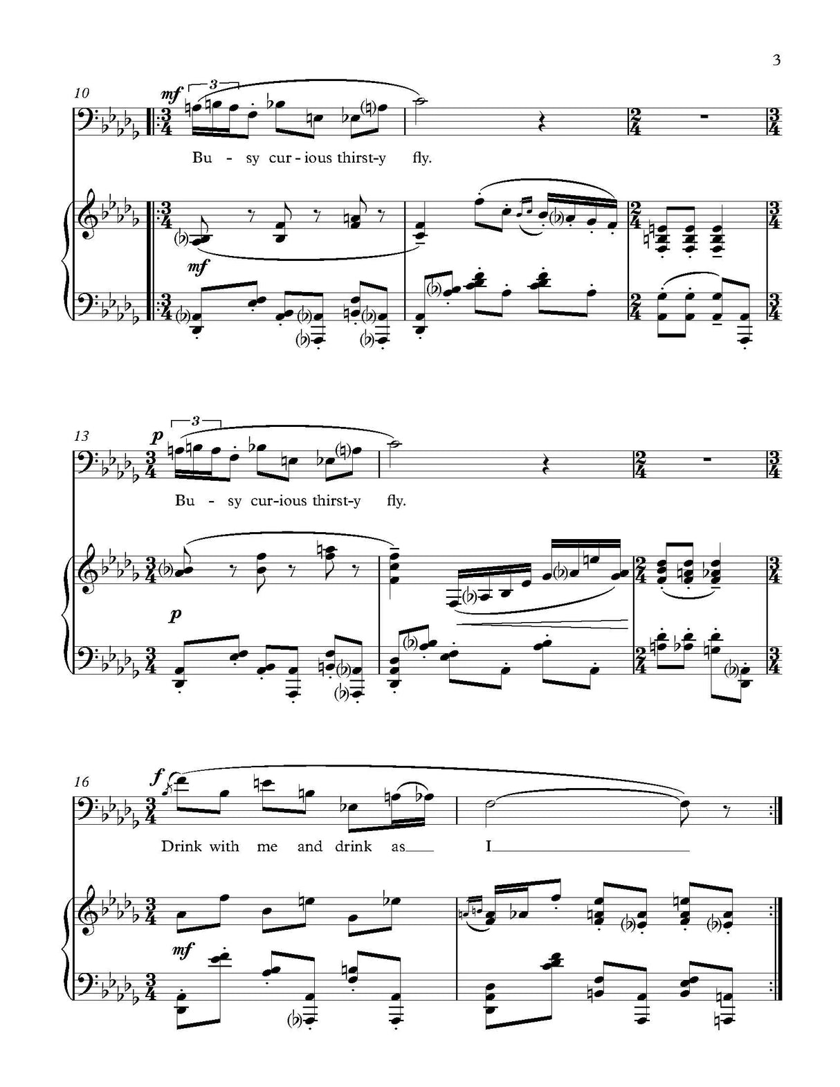 White: On a Fly Drinking From His Cup