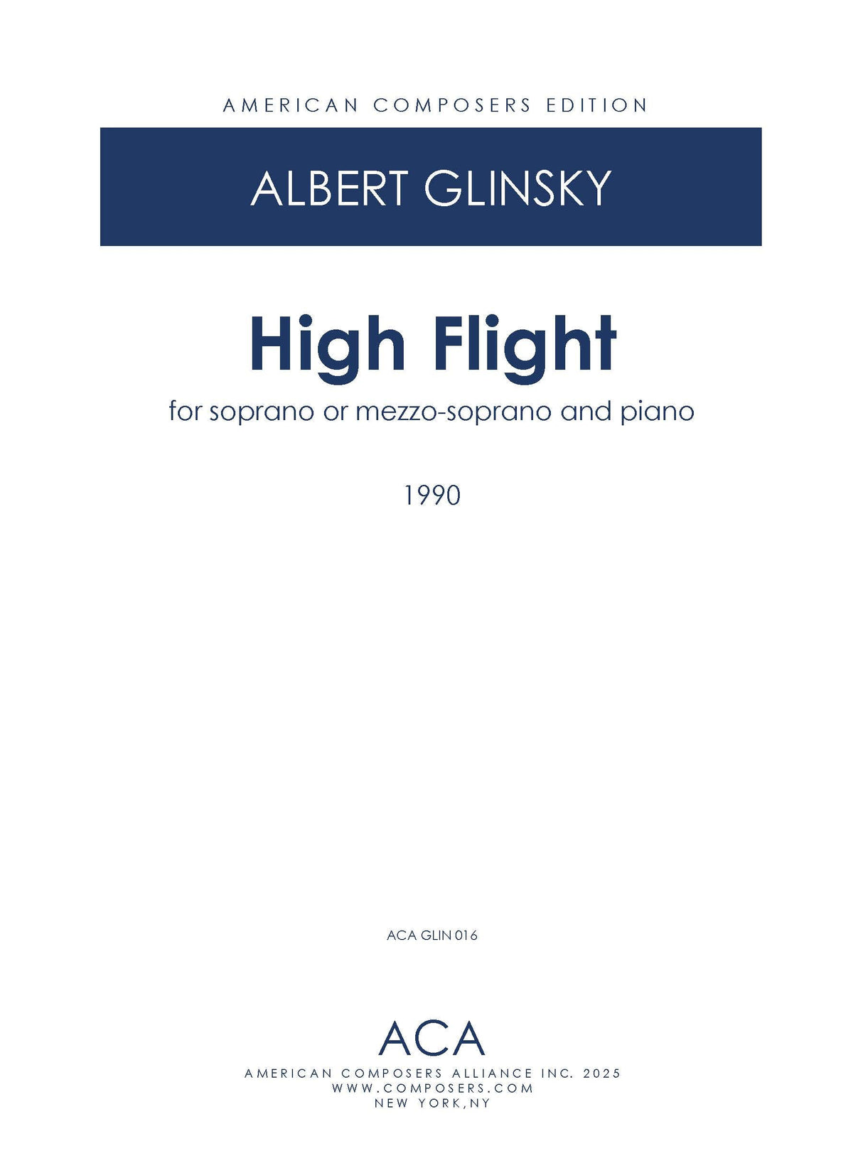 Glinsky: High Flight