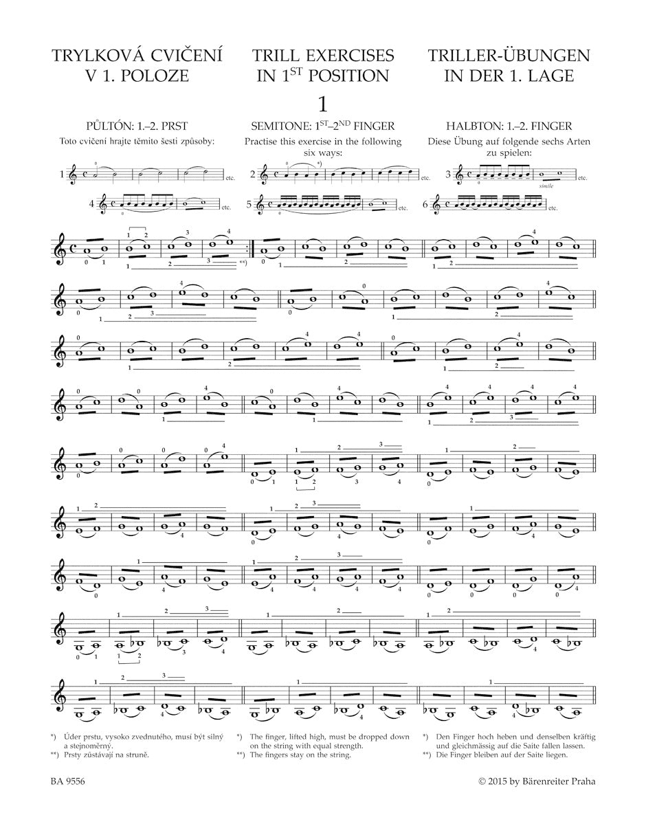 Ševčík: Trill Studies and Double-Stopping, Op. 7