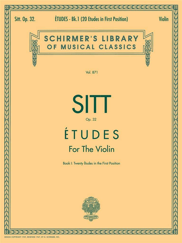 Sitt: Études, Op. 32, Nos. 1-20