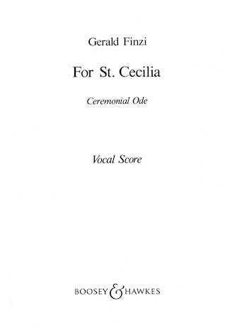 Finzi: For St. Cecilia, Op. 30
